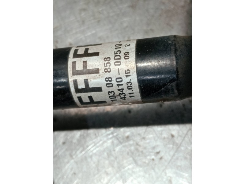 Recambio de transmision delantera derecha para toyota yaris 1.3 16v cat referencia OEM IAM 434100D510 10308858 