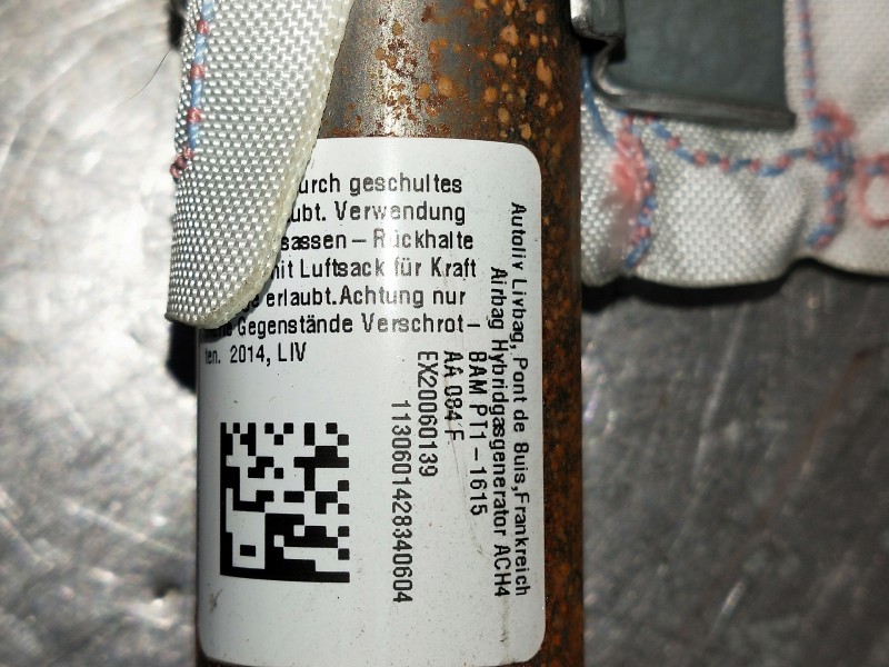 Recambio de airbag cortina delantero derecho para toyota yaris 1.3 16v cat referencia OEM IAM EX20060139 1130601428340604 