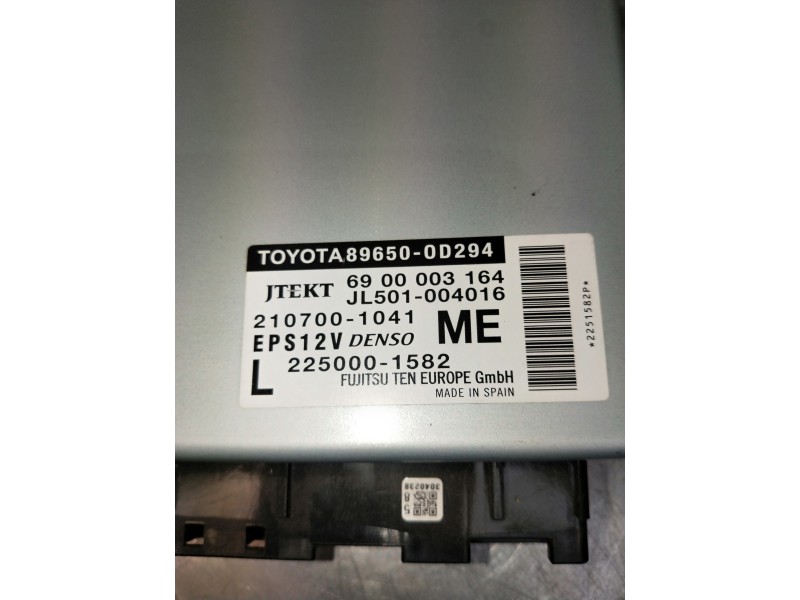 Recambio de modulo electronico para toyota yaris 1.3 16v cat referencia OEM IAM 896500D294 6900003164 2250001582 2107001041