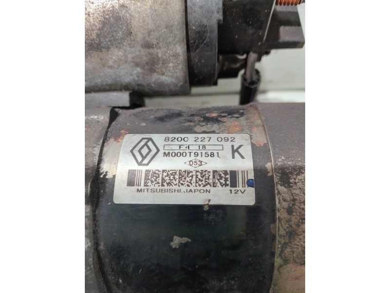 Recambio de motor arranque para renault kangoo (f/kc0) referencia OEM IAM 8200227092 M000T91581 