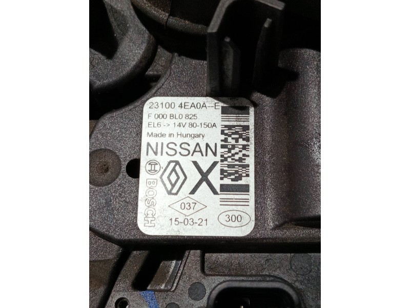Recambio de alternador para nissan qashqai (j11) referencia OEM IAM 231004EA0A F000BL0825 
