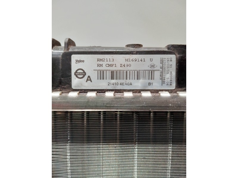 Recambio de radiador agua para nissan qashqai (j11) referencia OEM IAM 214104EA0A M169141U RM2113
