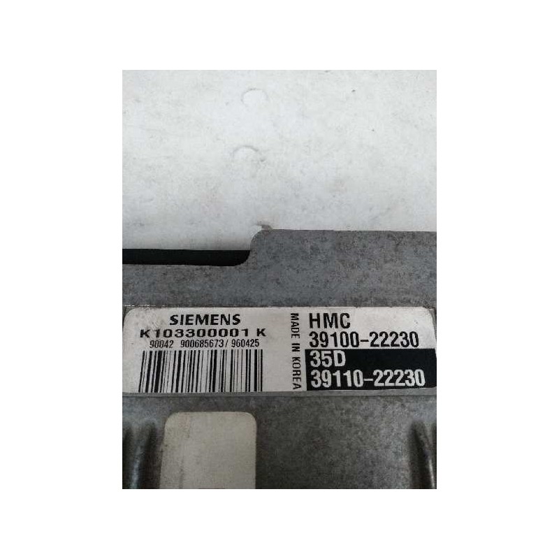 Recambio de centralita motor uce para hyundai accent (x3) 1.3 cat referencia OEM IAM K103300001K 3911022230 3910022230 P01 35D
