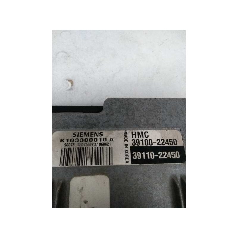 Recambio de centralita motor uce para hyundai accent (x3) 1.3 cat referencia OEM IAM K103300010A 3911022450 3910022450 P45