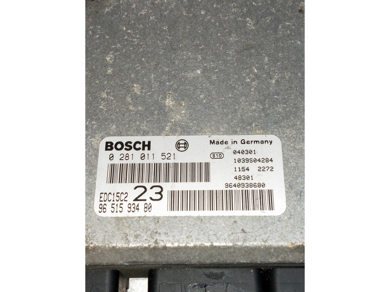 Recambio de centralita motor uce para citroen xsara picasso referencia OEM IAM 0281011521  9651593480