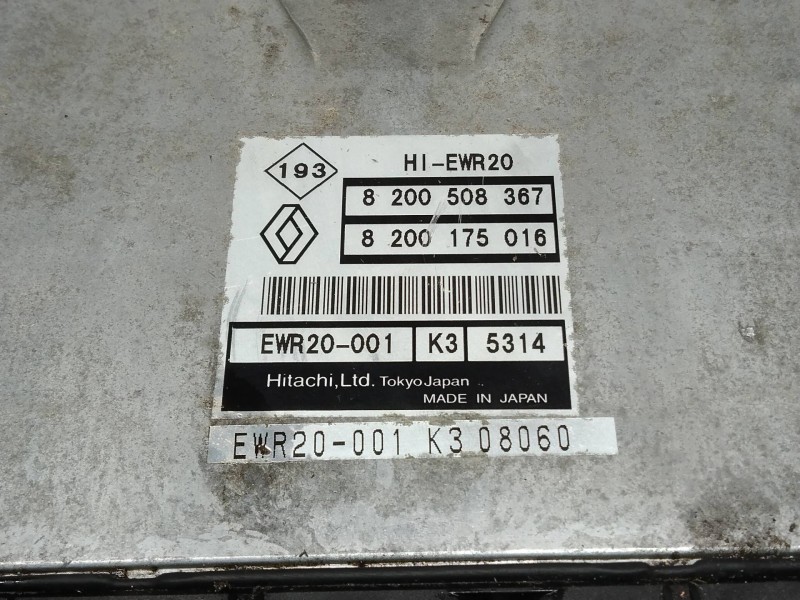 Recambio de centralita motor uce para renault vel satis (bj0) expression referencia OEM IAM 8200508367 8200175016 EWR20001