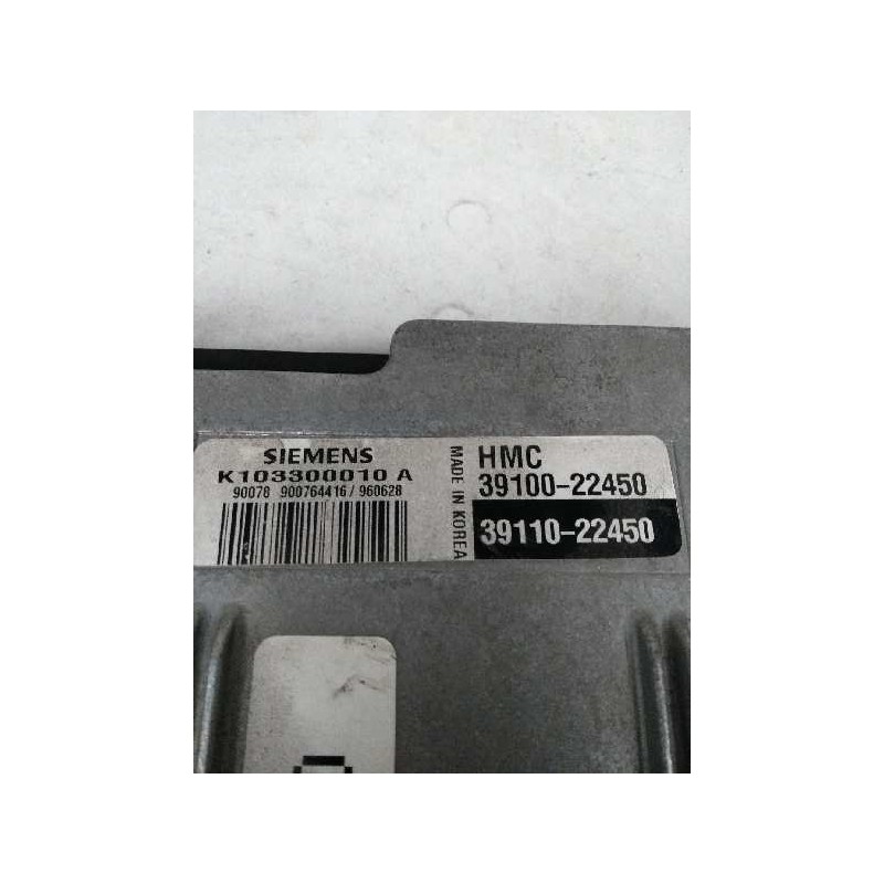 Recambio de centralita motor uce para hyundai accent (x3) 1.3 cat referencia OEM IAM K103300010A 3911022450 3910022450 P45 Recambio de centralita motor uce para hyundai accent (x3) 1.3 cat referencia OEM IAM K103300010A 3911022450 3910022450 P45