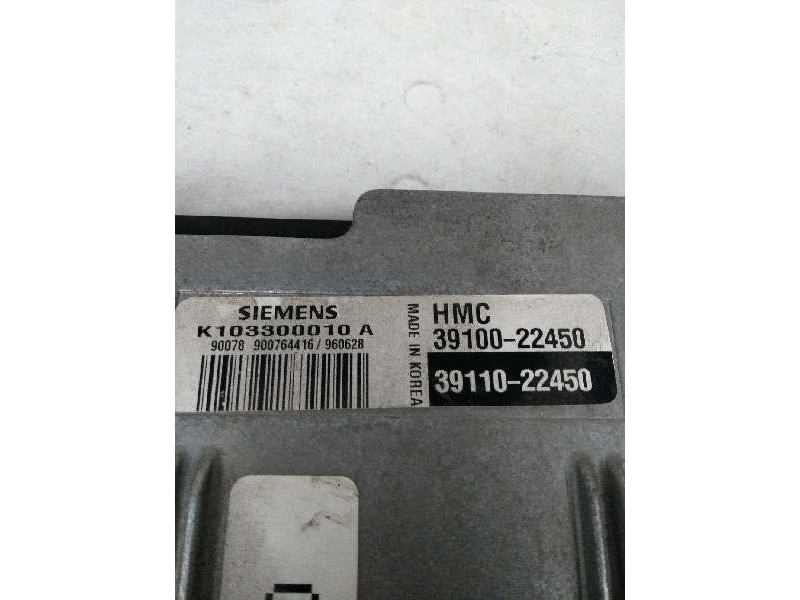 Recambio de centralita motor uce para hyundai accent (x3) 1.3 cat referencia OEM IAM K103300010A 3911022450 3910022450 P45 Recambio de centralita motor uce para hyundai accent (x3) 1.3 cat referencia OEM IAM K103300010A 3911022450 3910022450 P45
