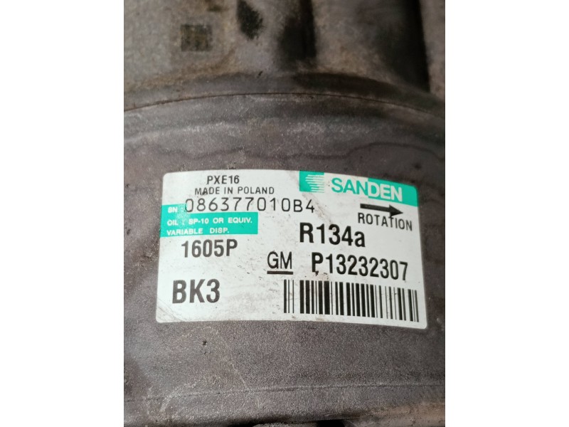 Recambio de compresor aire acondicionado para opel insignia berlina referencia OEM IAM P13232307 1605P 