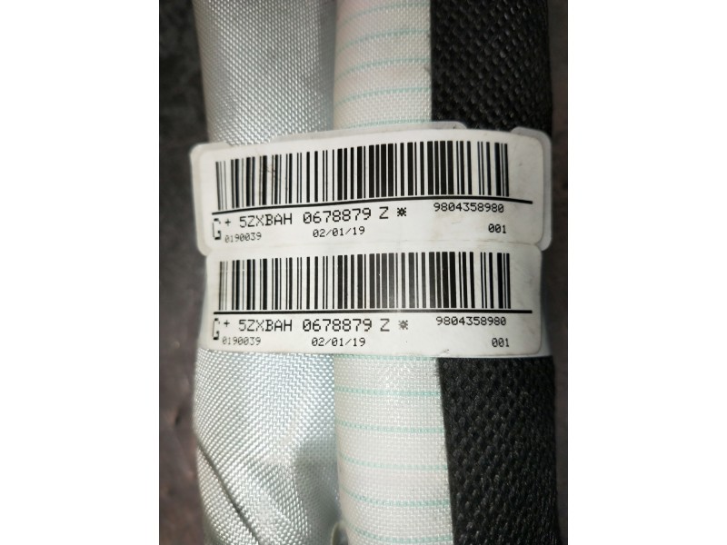 Recambio de airbag cortina delantero izquierdo para citroen c4 cactus referencia OEM IAM 9804358980  