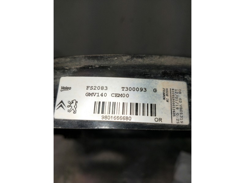 Recambio de electroventilador para citroen c4 cactus referencia OEM IAM 9801666680 T300093 