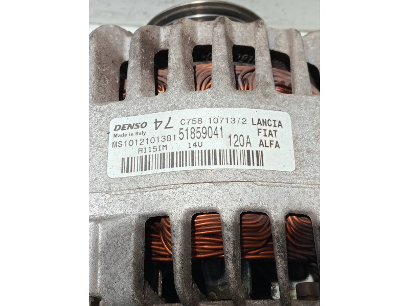 Recambio de alternador para fiat grande punto (199) referencia OEM IAM 51859041 MS1012101381 