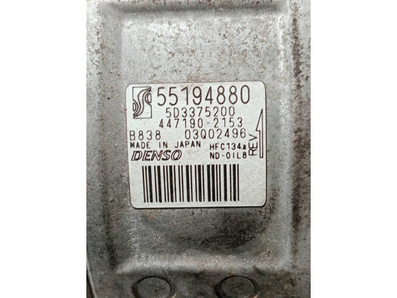 Recambio de compresor aire acondicionado para fiat grande punto (199) referencia OEM IAM 55194880 5D3375200 4471902153