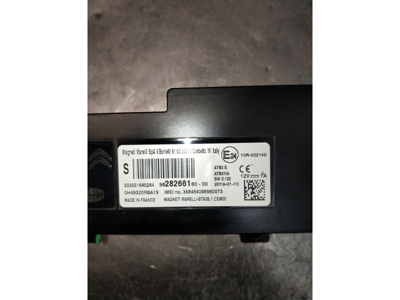 Recambio de modulo electronico para citroen c4 cactus referencia OEM IAM 9828266180 503551640264 