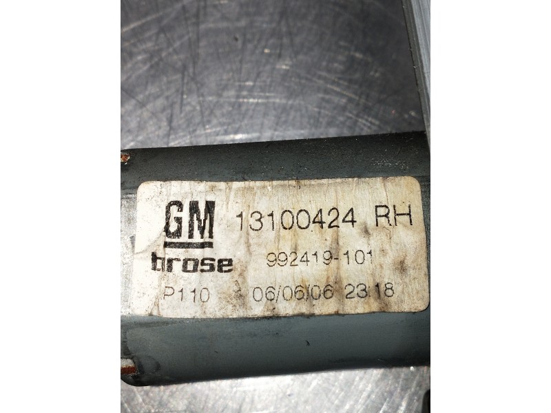 Recambio de elevalunas trasero derecho para opel astra h ber. referencia OEM IAM 13100424 992419101 5P