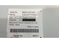 Recambio de sistema audio / radio cd para subaru forester s12 xs classic referencia OEM IAM 86201SC440 CQEF7770AJ  2