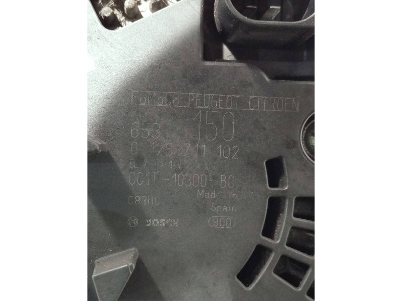 Recambio de alternador para peugeot boxer caja cerrada referencia OEM IAM CC1T10300BC 0125711102 