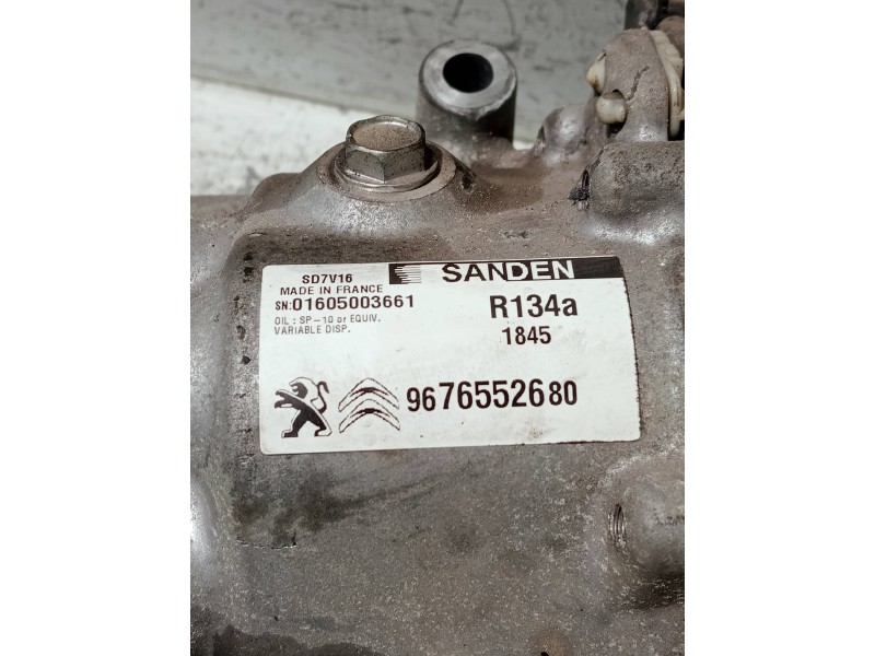 Recambio de compresor aire acondicionado para peugeot boxer caja cerrada referencia OEM IAM 9676552680  