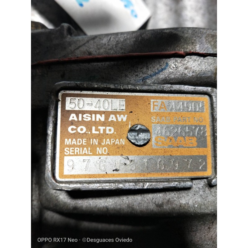 Recambio de caja cambios para saab 900 berlina referencia OEM IAM 5040LE 4626578 