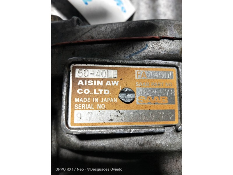 Recambio de caja cambios para saab 900 berlina referencia OEM IAM 5040LE 4626578 