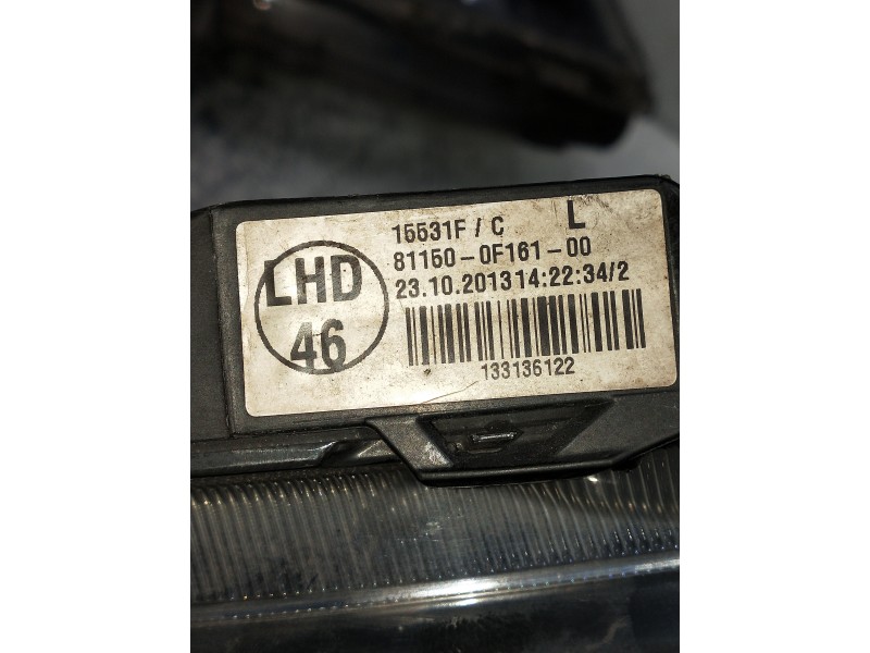 Recambio de faro izquierdo para toyota verso 2.0 d-4d cat referencia OEM IAM 811500F161 15531F 