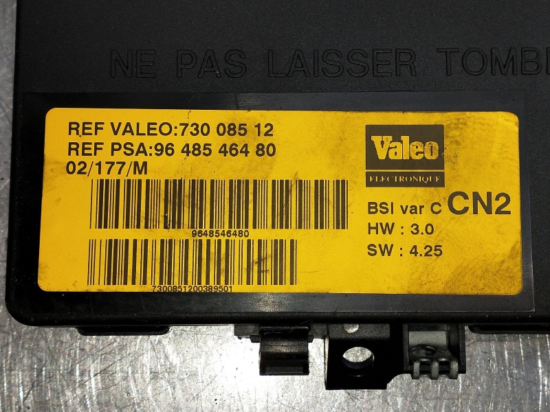 Recambio de caja reles / fusibles para citroen xsara coupe referencia OEM IAM 9648546480 73008512 