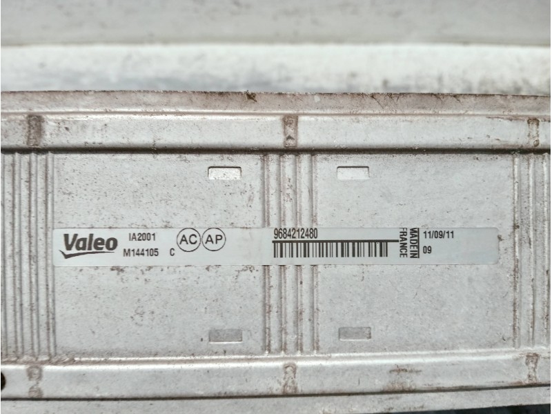 Recambio de intercooler para peugeot 3008 referencia OEM IAM 9684212480 M144105C 