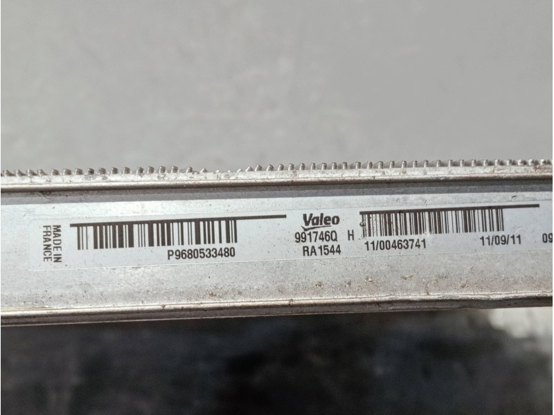 Recambio de radiador agua para peugeot 3008 referencia OEM IAM P9680533480 991746Q 