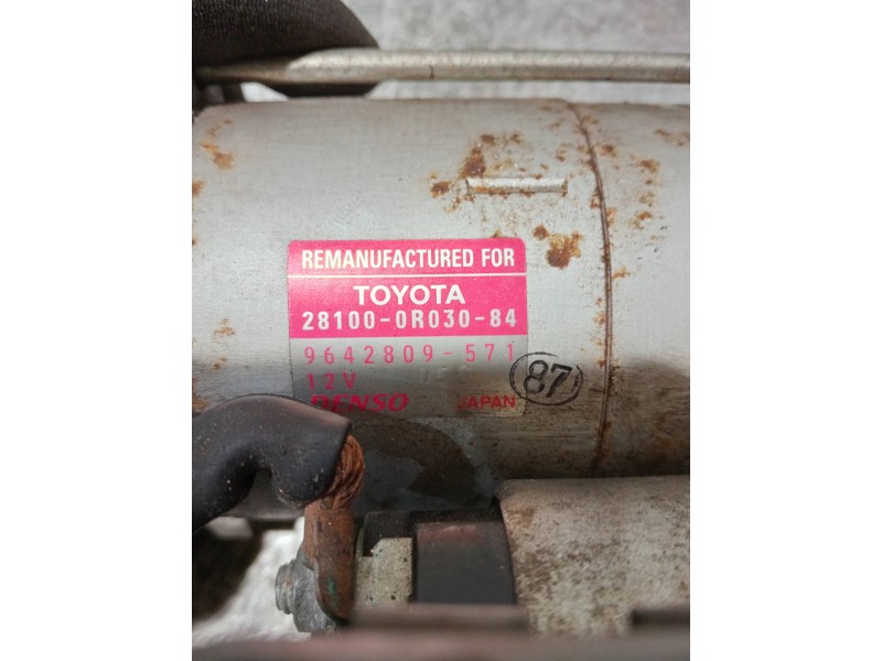 Recambio de motor arranque para toyota auris luna referencia OEM IAM 281000R03084 9642809571 