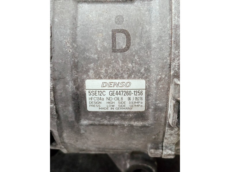 Recambio de compresor aire acondicionado para toyota auris luna referencia OEM IAM GE4472601256 5SE12C 