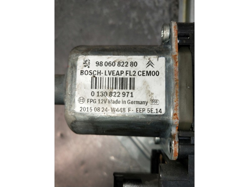 Recambio de elevalunas trasero izquierdo para peugeot 2008 (--.2013) referencia OEM IAM 9806088680 9806082280. 0130822971 5P