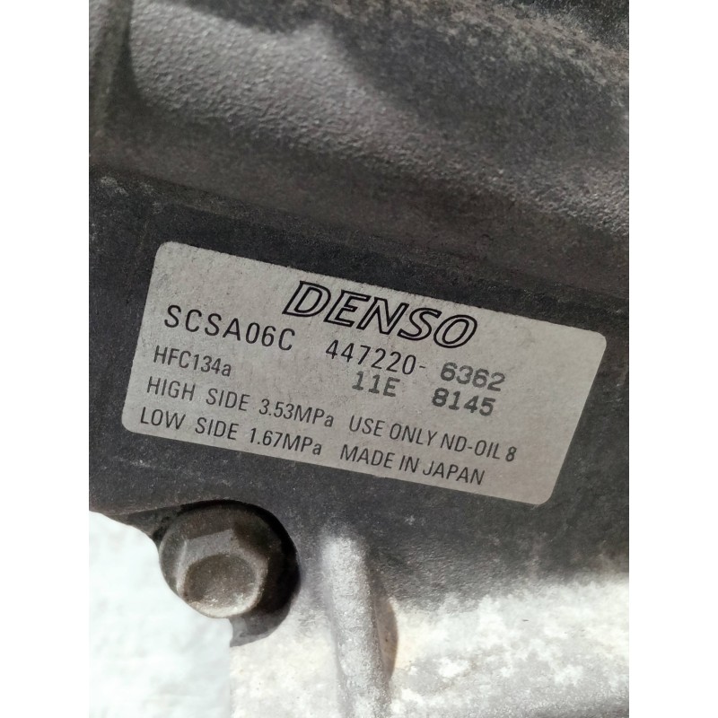 Recambio de compresor aire acondicionado para toyota corolla (e12) referencia OEM IAM 4472206362 SCSA06C 