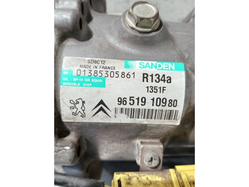 Recambio de compresor aire acondicionado para citroen c4 sedan referencia OEM IAM 965190980 1351F 