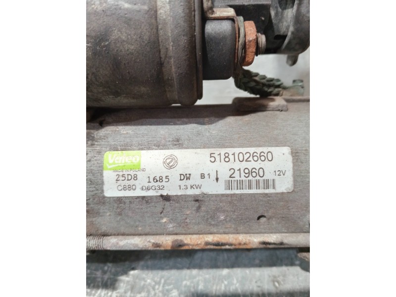 Recambio de motor arranque para fiat fiorino referencia OEM IAM 518102660 D6G32 