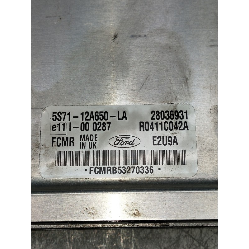 Recambio de centralita motor uce para ford mondeo berlina (ge) futura (d) referencia OEM IAM 5S7112A650 28036931 