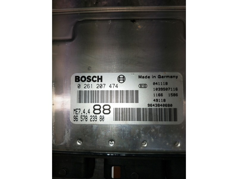 Recambio de centralita motor uce para peugeot 307 (s1) referencia OEM IAM 0261207474 9657823980 9643840680