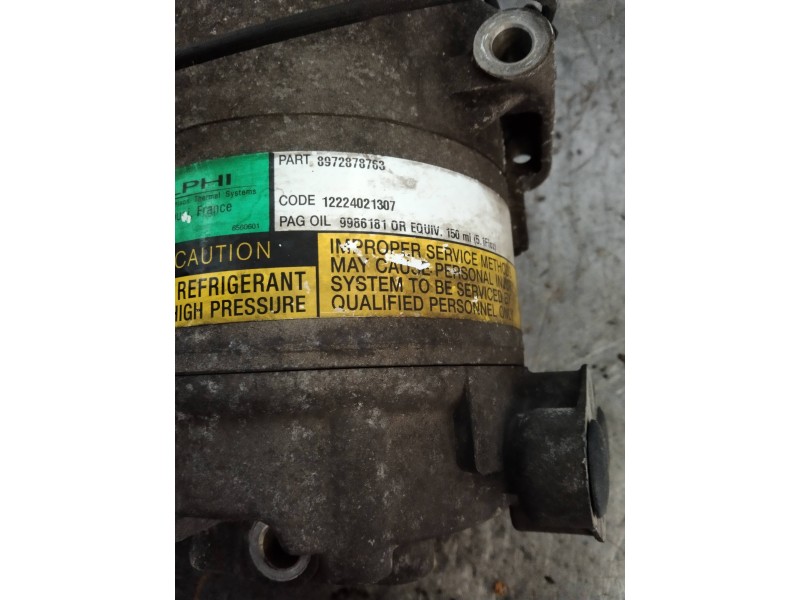 Recambio de compresor aire acondicionado para honda civic berlina 5 (eu7/8) 1.7 ctdi ls referencia OEM IAM 8972878763 6561829 