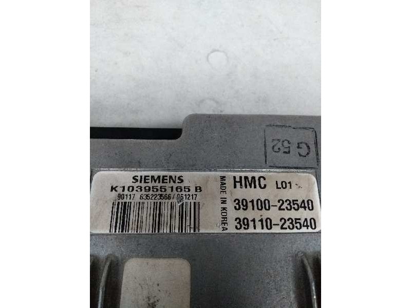 Recambio de centralita motor uce para hyundai coupe (j2) referencia OEM IAM K103955165B 3911023540 3910023540 G52