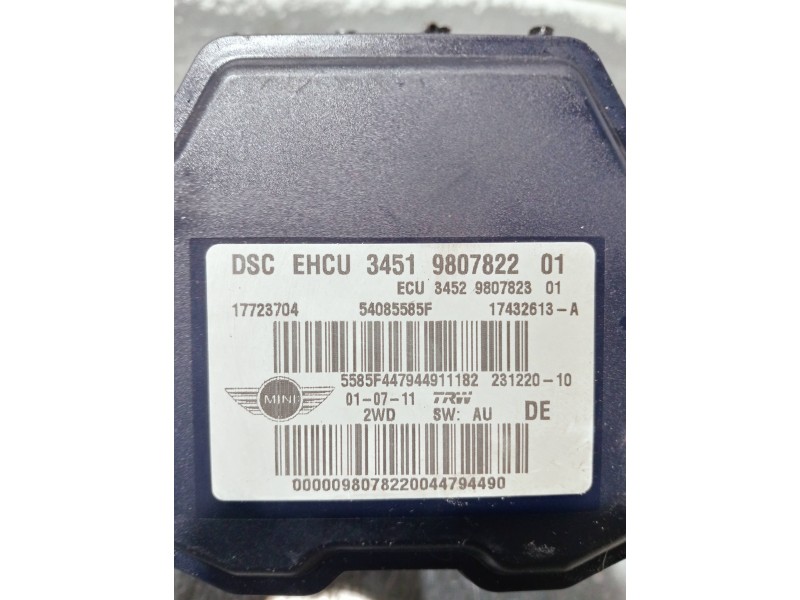 Recambio de abs para mini mini (r56) cooper referencia OEM IAM 3451980782201 17723704 54085585F