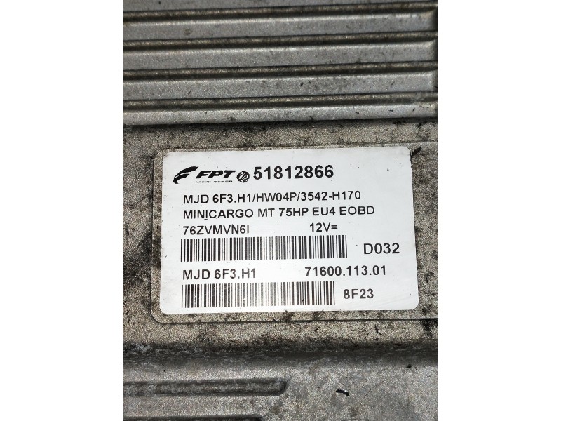 Recambio de centralita motor uce para fiat fiorino referencia OEM IAM 51812866 7160011301 