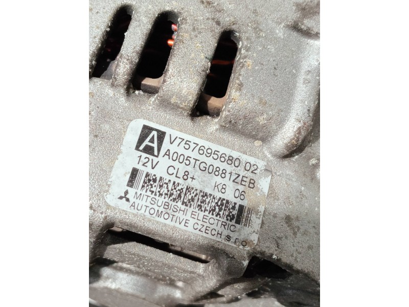 Recambio de alternador para peugeot 207 1.4 referencia OEM IAM V75769568002 A005TG0881ZEB 