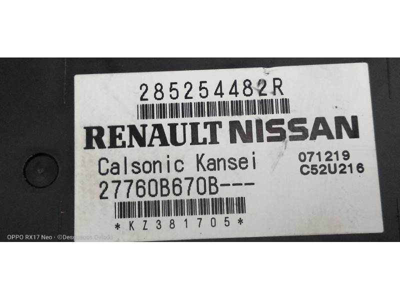 Recambio de modulo electronico para dacia sandero comfort referencia OEM IAM 285254482R 27760B670B 