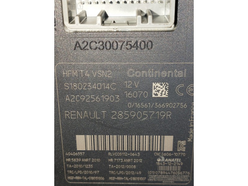 Recambio de conmutador de arranque para renault captur referencia OEM IAM A2C92561903  