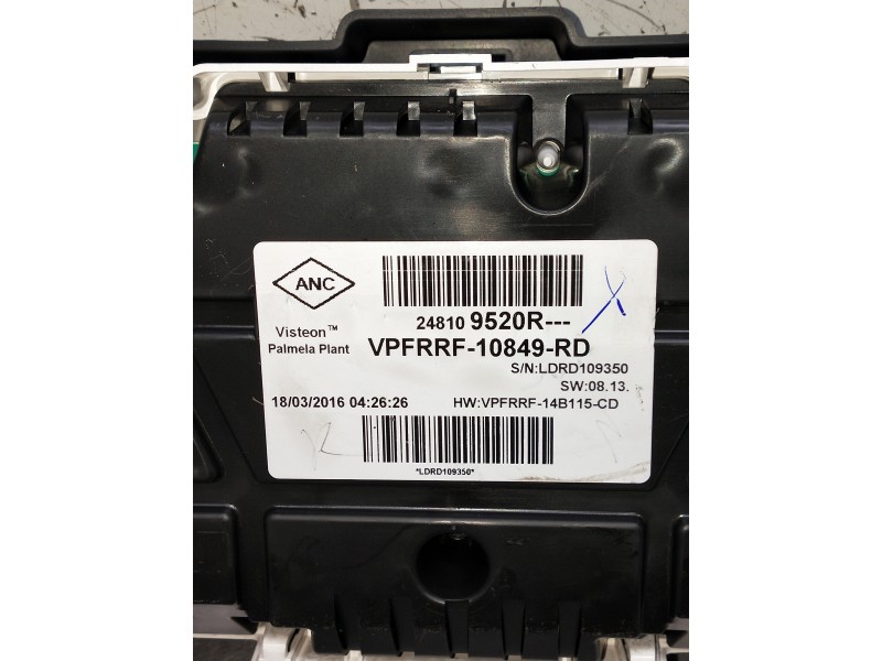 Recambio de cuadro instrumentos para renault captur referencia OEM IAM 248109520R  