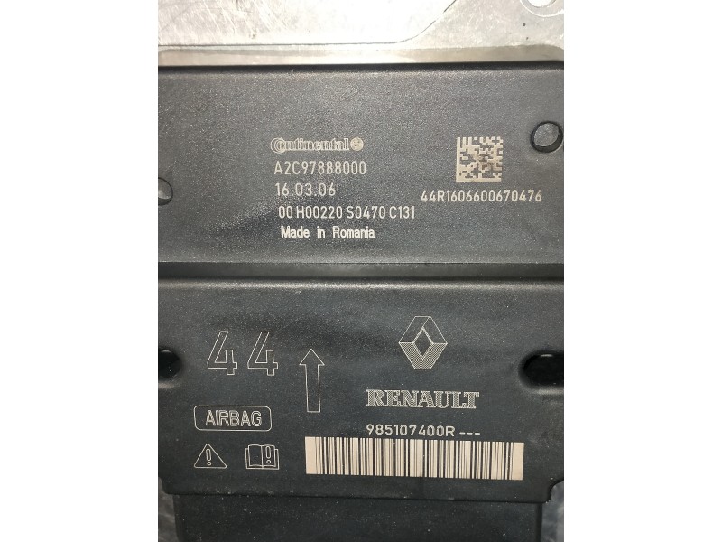 Recambio de centralita airbag para renault captur referencia OEM IAM A2C97888000 985107400R 