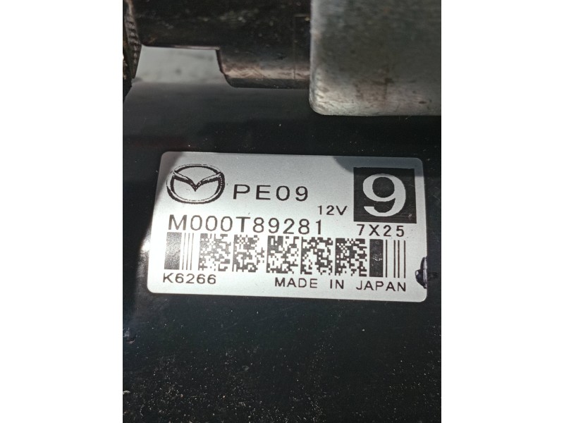 Recambio de motor arranque para mazda cx-3 referencia OEM IAM PE09 M000T89281 