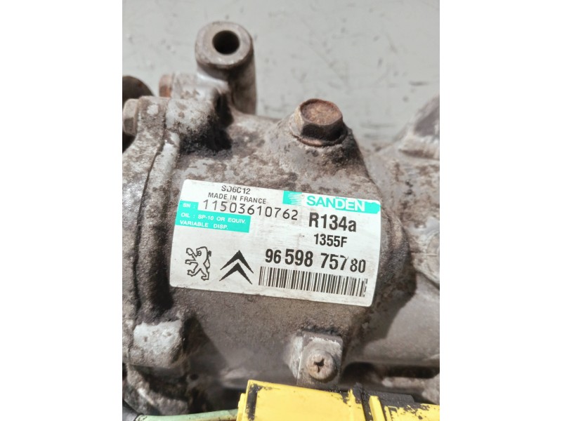 Recambio de compresor aire acondicionado para peugeot 308 referencia OEM IAM 9659875780 1355F 