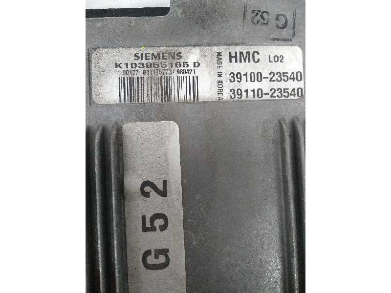 Recambio de centralita motor uce para hyundai coupe (rd) 2.0 16v cat referencia OEM IAM K103955165D 3910023540 3911023540 G52 Recambio de centralita motor uce para hyundai coupe (rd) 2.0 16v cat referencia OEM IAM K103955165D 3910023540 3911023540 G52
