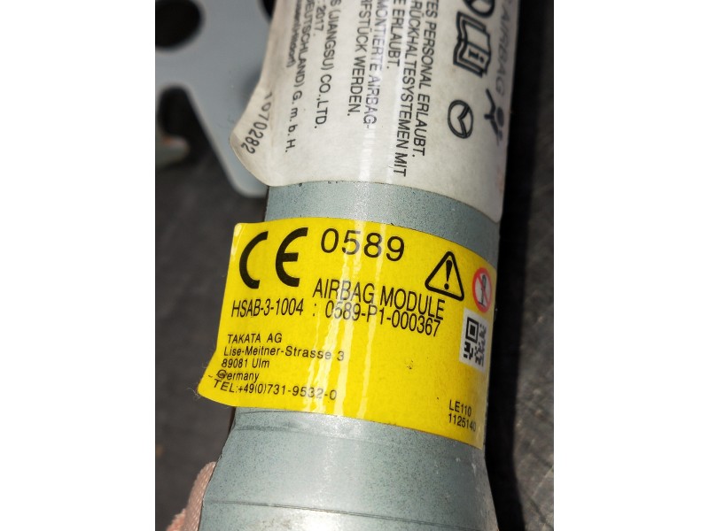 Recambio de airbag cortina delantero izquierdo para mazda cx-3 referencia OEM IAM 0589P1000367  