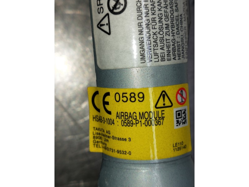 Recambio de airbag cortina delantero derecho para mazda cx-3 referencia OEM IAM 0589P1000367  